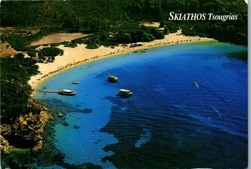 23304 - Griechenland - Skiathos Tsougrias , Bucht , Strand - gelaufen 2009