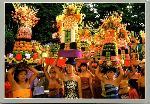 23322 - Indonesien - Bali , Temple Festival - gelaufen 1990