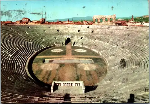 23329 - Italien - Verona , Arena interno - gelaufen 1959