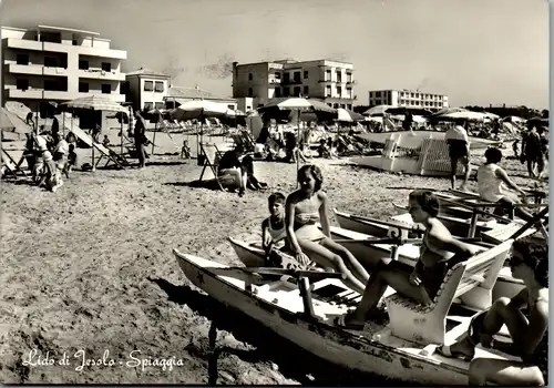 23331 - Italien - Lido di Jesolo , Spiaggia , Strand - gelaufen