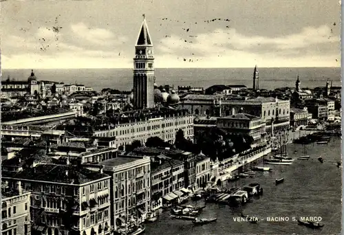 23360 - Italien - Venezia , Bacino S. Marco  - gelaufen 1957
