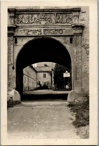 23377 - Niederösterreich - Ottenschlag , Schlosstor - gelaufen 1952