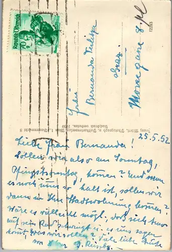 23377 - Niederösterreich - Ottenschlag , Schlosstor - gelaufen 1952