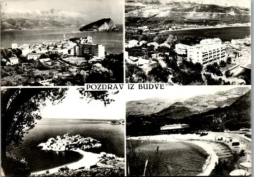23435 - Montenegro - Budva , Mehrbildkarte - gelaufen 1964