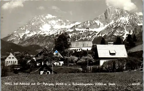 23436 - Steiermark - Hall bei Admont mit Großem Phyrgas u. Scheiblingstein - gelaufen 1965