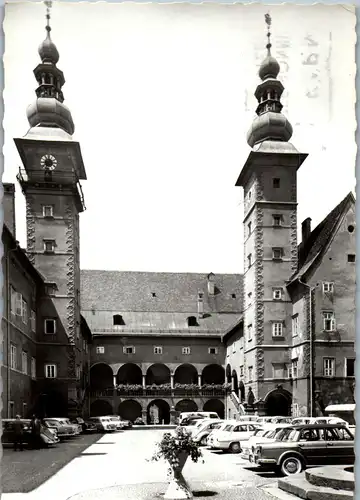 23439 - Kärnten - Klagenfurt , Landhaus , Auto - gelaufen 1965