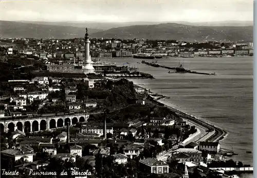 23440 - Italien - Triest , Panorama da Barcola - gelaufen