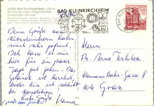 23478 - Kärnten - Bad Kleinkirchheim , Mehrbildkarte - gelaufen 1970