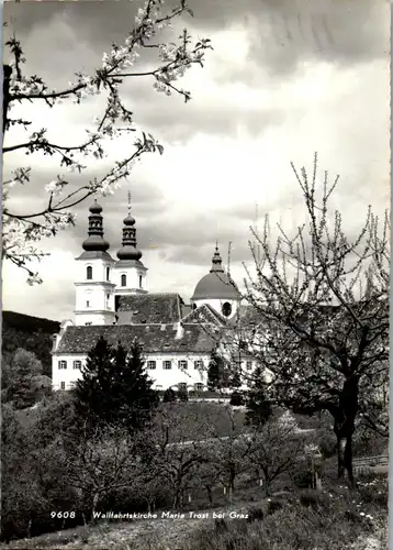 23500 - Steiermark - Mariatrost bei Graz , Wallfahrtskirche - gelaufen 1967