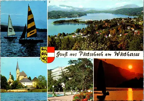23527 - Kärnten - Pörtschach am Wörthersee , Mehrbildkarte - gelaufen 1968