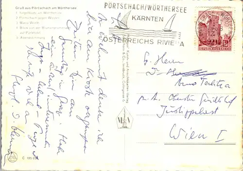 23527 - Kärnten - Pörtschach am Wörthersee , Mehrbildkarte - gelaufen 1968