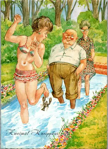 23531 - Humor - Zweimal Kneippkur - gelaufen 1966