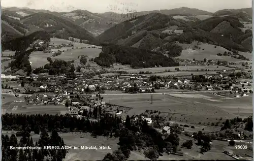 23545 - Steiermark - Krieglach im Mürztal , Panorama - gelaufen 1970