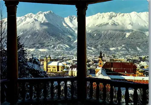 23552 - Tirol - Innsbruck , Blick gegen Nordkette - gelaufen 1982