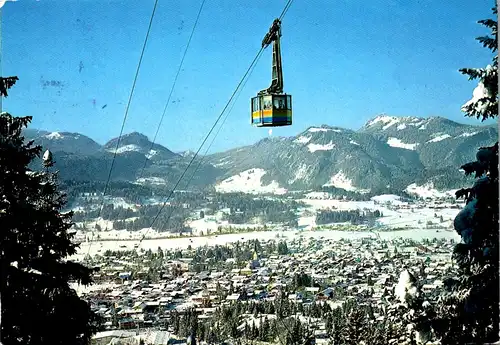 23554 - Deutschland - Oberstdorf , Nebelhorn Kabinenseilbahn - gelaufen 1983