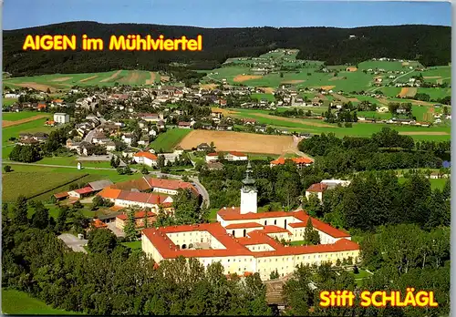 23555 - Oberösterreich - Aigen im Mühlviertel , Prämonstratenser Chorherrenstift Schlägl - gelaufen