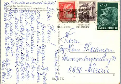 23558 - Oberösterreich - Bad Ischl , Katrin Gebirge , Kaiser Villa - gelaufen 1983