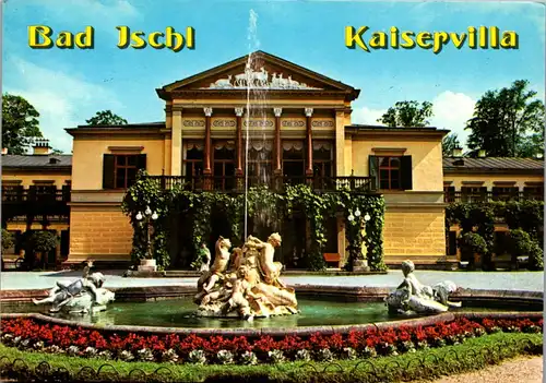 23559 - Oberösterreich - Bad Ischl , Kaiser Villa , Springbrunnen - gelaufen