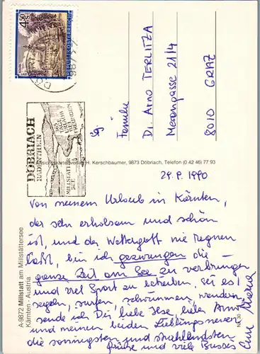 23582 - Kärnten - Millstatt am Millstättersee - gelaufen 1990