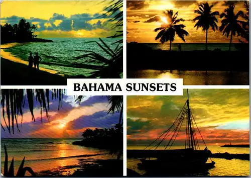 23583 - Bahamas - Sunsets , Mehrbildkarte - gelaufen