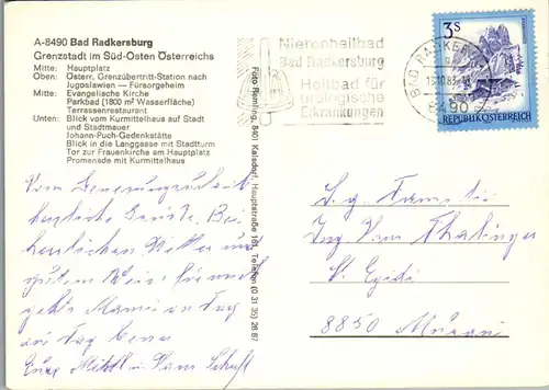 23591 - Steiermark - Bad Radkersburg , Mehrbildkarte - gelaufen 1983
