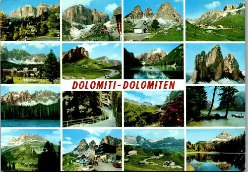 23642 - Italien - Dolomiten , Mehrbildkarte - gelaufen