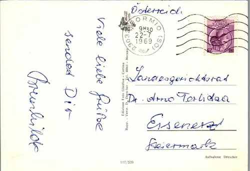 23643 - Italien - Passo Stelvio , Stilfser Joch - gelaufen 1969