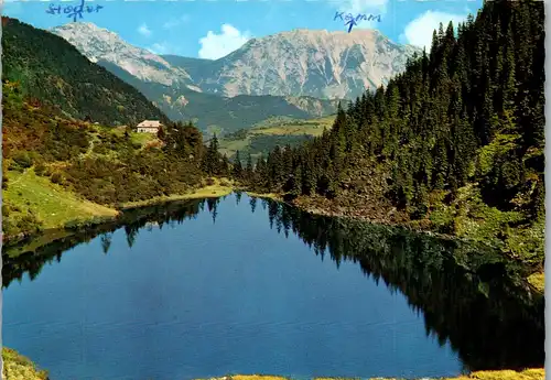 23644 - Steiermark - Seewigtal , Hans Wödl Hütte mit Hüttensee gegen Kampspitz - gelaufen 1969