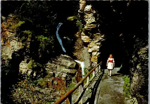 23657 - Salzburg - Badgastein und dem Thermalbad Hofgastein , Gadaunerer Schlucht , Wasserfall - gelaufen 1971