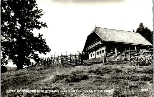 23661 - Steiermark - Krieglach , Alpl , Peter Rosegger Geburtshaus , Waldheimat - gelaufen 1971