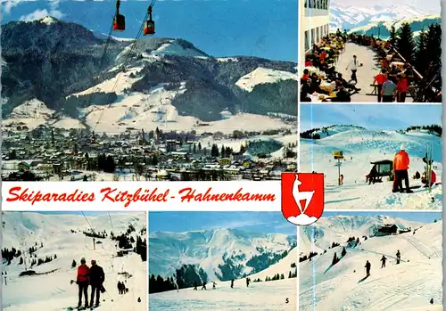 23680 - Tirol - Kitzbühel , Hahnenkamm , Waldelift , Hotel Ehrenbachhöhle , Steinbergkogel , Jufen - gelaufen 1982