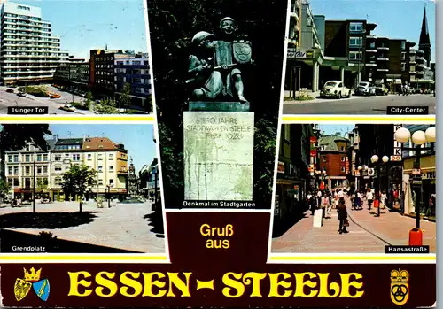 23694 - Deutschland - Essen Steele , Isinger Tor , Grendplatz , Hansastraße , City Center - gelaufen 1983