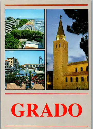 23702 - Italien - Grado , Mehrbildkarte  - gelaufen 1993