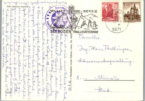 23704 - Kärnten - Hinterbergerhütte mit Füllhornsee und den Sextener Dolomiten - gelaufen 1980