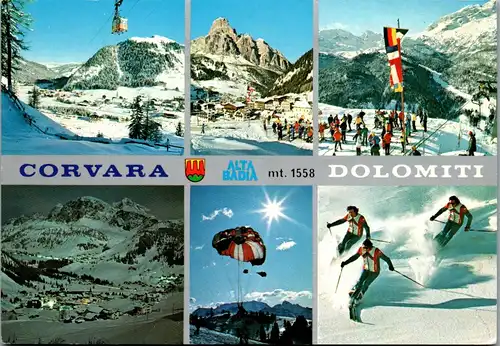 23707 - Italien - Corvara , Alta Badia , Ski - gelaufen 1984