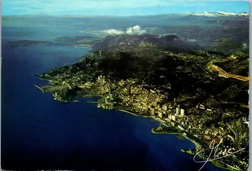 23724 - Frankreich - Vue el au fond , St. Jean Cap Ferrat , Villefranche et Nice - gelaufen 1981