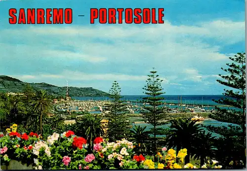 23726 - Italien - Sanremo , San Remo , Portosole , Riviera die Fiori - gelaufen 1980