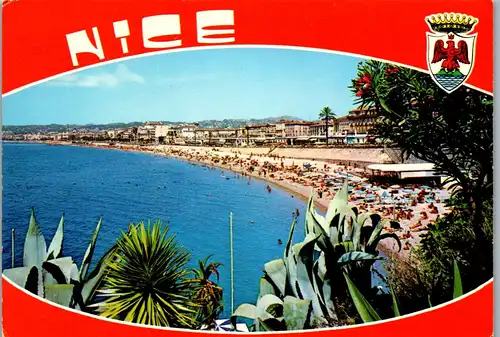 23727 - Frankreich - Nice , Nizza , La Plage , Strand , Spiaggia - gelaufen 1980