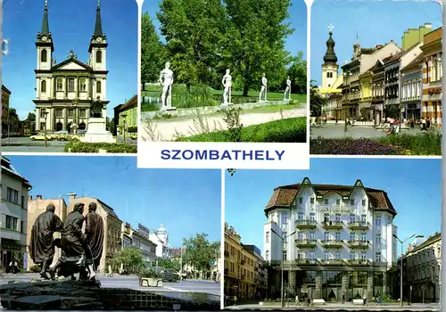 23729 - Ungarn - Szombathely , Mehrbildkarte - gelaufen