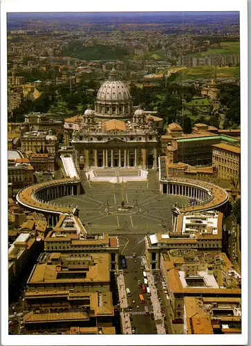 23738 - Italien - Rom , Piazza San Pietro , Petersplatz - gelaufen