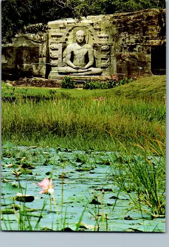 23739 - Sri Lanka - Ceylon , Buddha Statue in Polonnaruwa - gelaufen