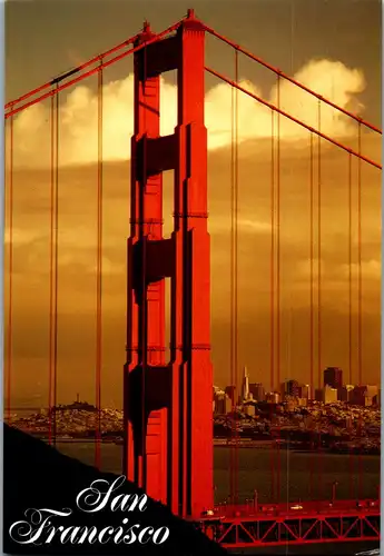 23746 - USA - San Francisco , North Tower of the Golden Gate Bridge - gelaufen 1997