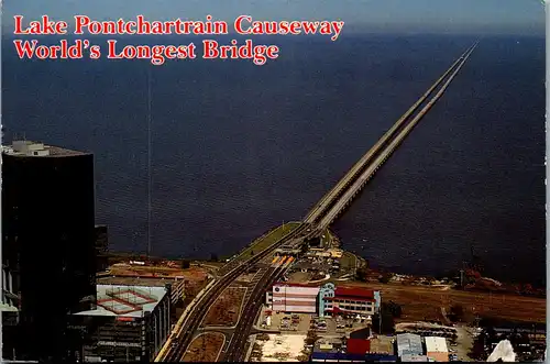 23760 - USA - New Orleans , Lake Pontchartrain Causeway  - gelaufen 1996