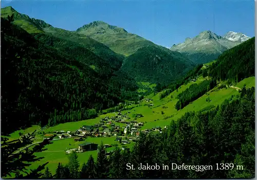 23768 - Tirol - St. Jacob im Defereggen mit Blick zum Hochgall - gelaufen 1993