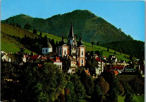 23826 - Steiermark - Mariazell mit Student , Basilika - gelaufen 1989