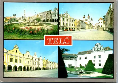 23836 - Tschechische Republik - Telc , okres Jihlava , Mesto , statni zamek a mestska pamatkova rezervace - gelaufen 1991
