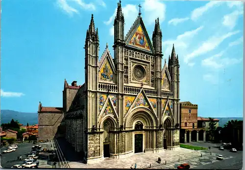 23838 - Italien - Orvieto , Il Duomo , Lorenzo Maitani - gelaufen 1991