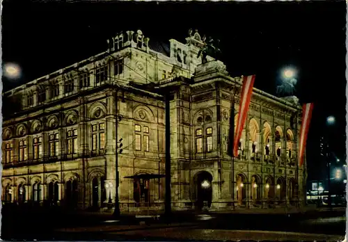 23857 - Wien - Oper bei Nacht  - gelaufen 1963