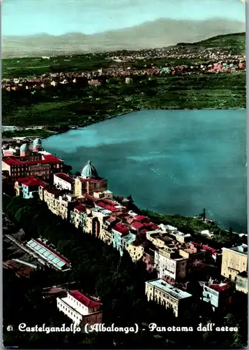 23872 - Italien - Castelgandolfo , Veduta dall'aereo , Albalonga - gelaufen 1969