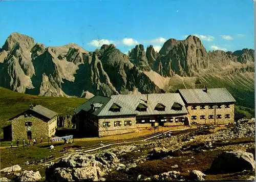 23892 - Italien - Schlerngebiet , Schlernhaus , C.A.I. Rifugio Bolzano - gelaufen 1989